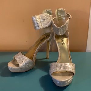 Rhinestone Carlos Santana heels